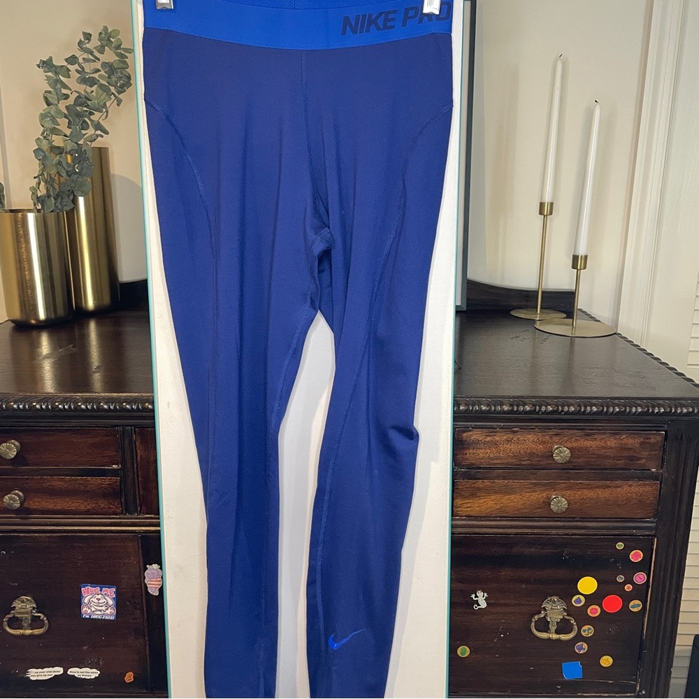 Small Nike Pro Blue Leggings
